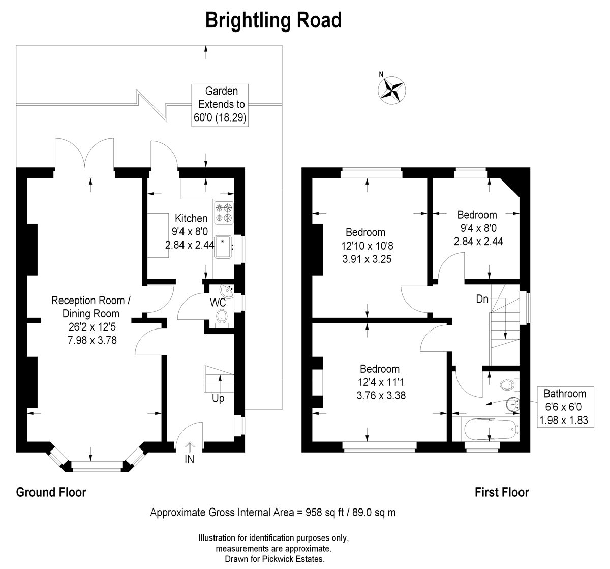 Floor plan for Brightling Road