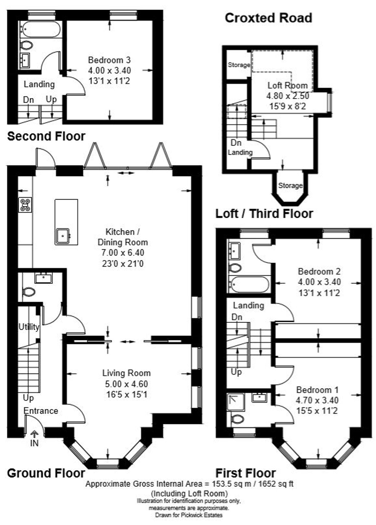 Floor plan for Croxted Road 