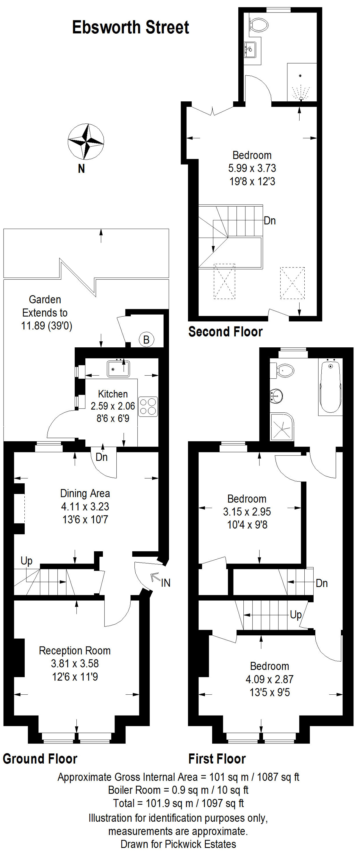 Floor plan for Ebsworth Street