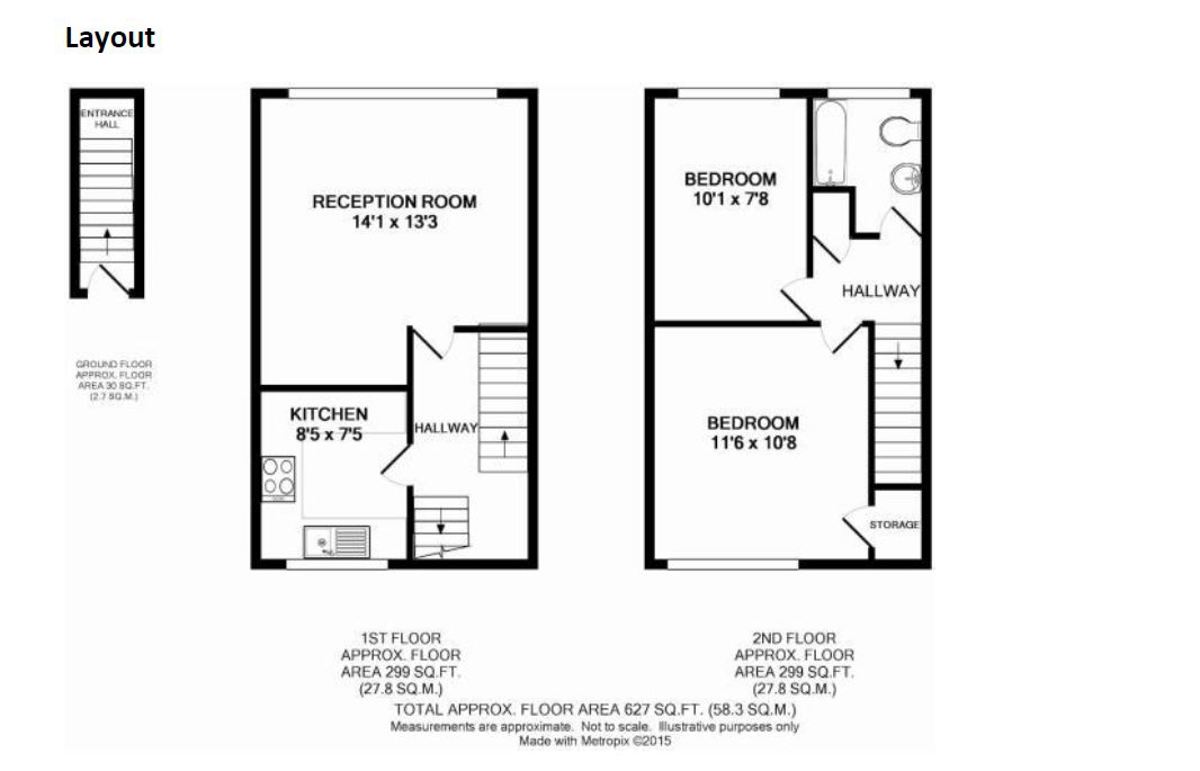 Floor plan for One Tree Close