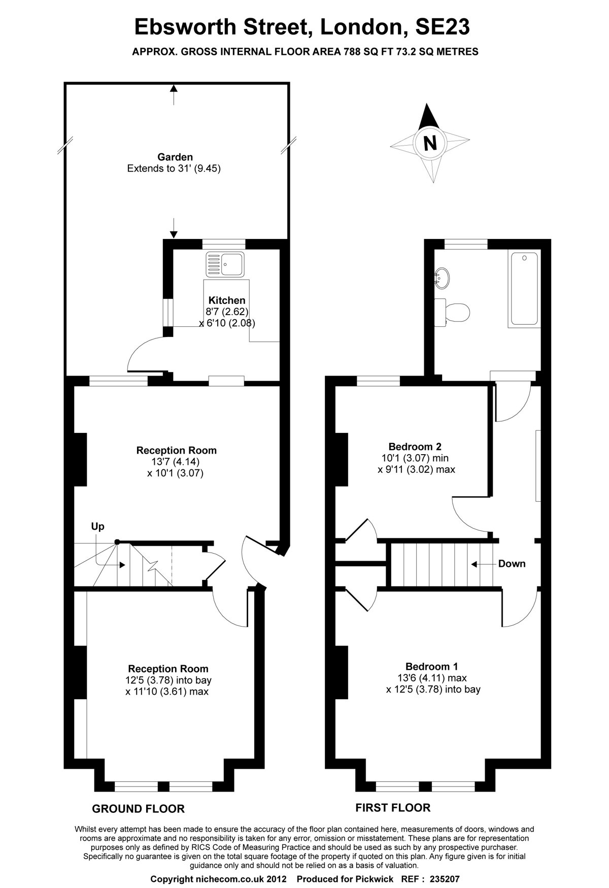 Floor plan for Ebsworth Street
