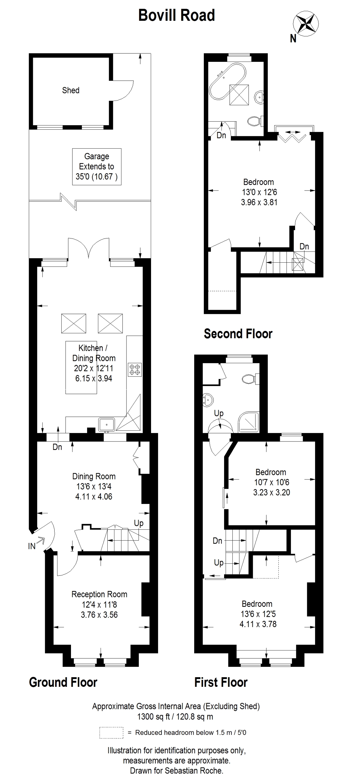 Floor plan for Bovill Road 