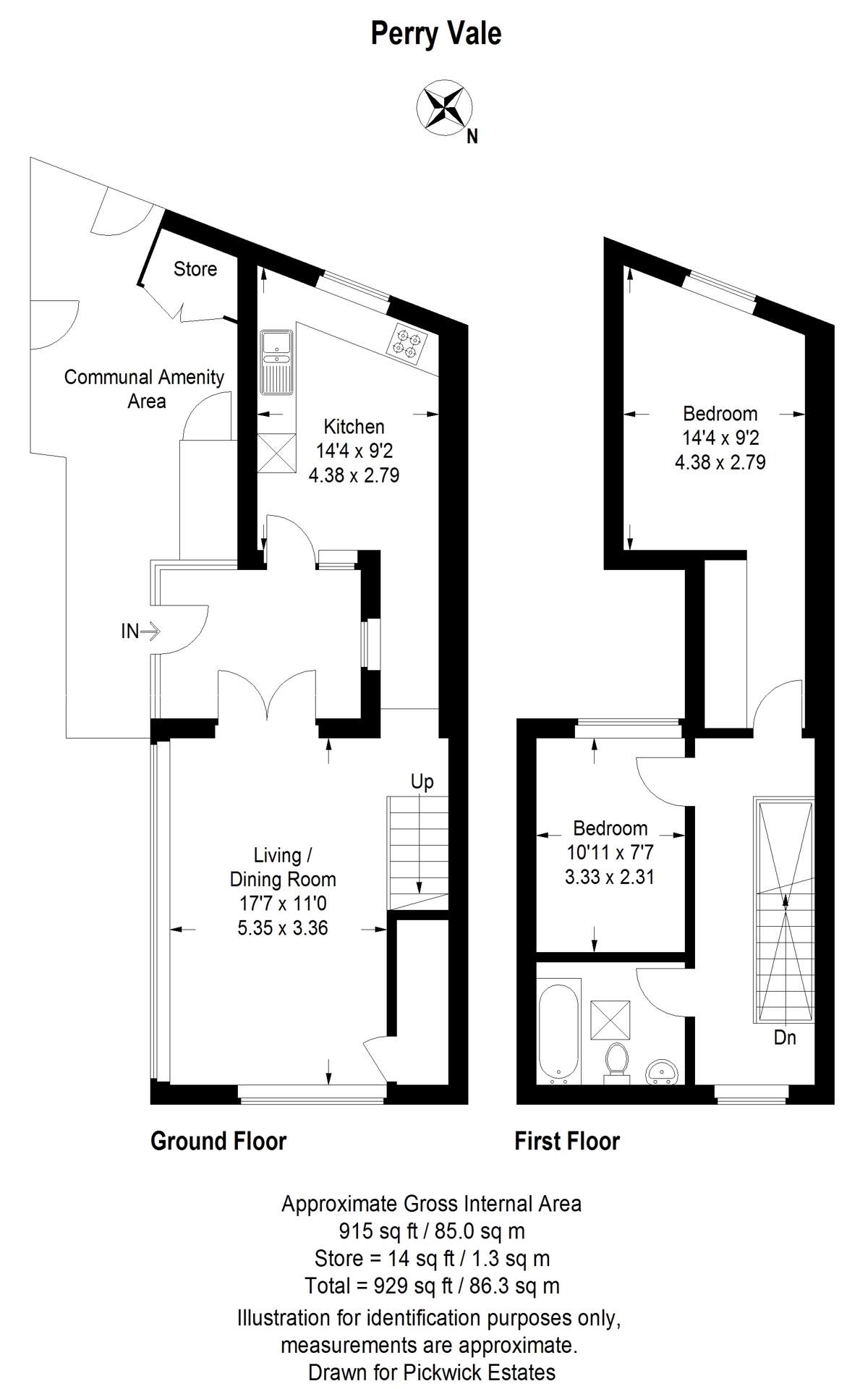 Floor plan for Waldram Place