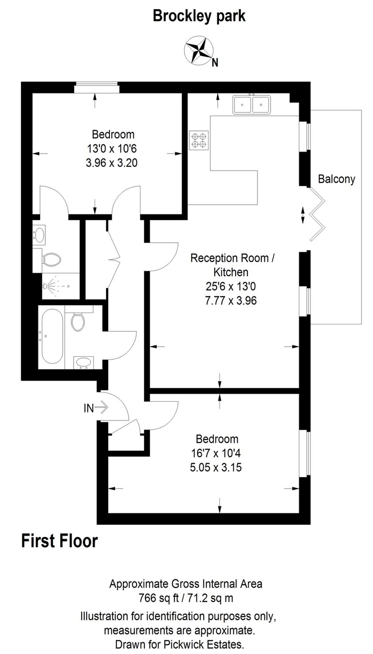 Floor plan for 18 Brockley Park