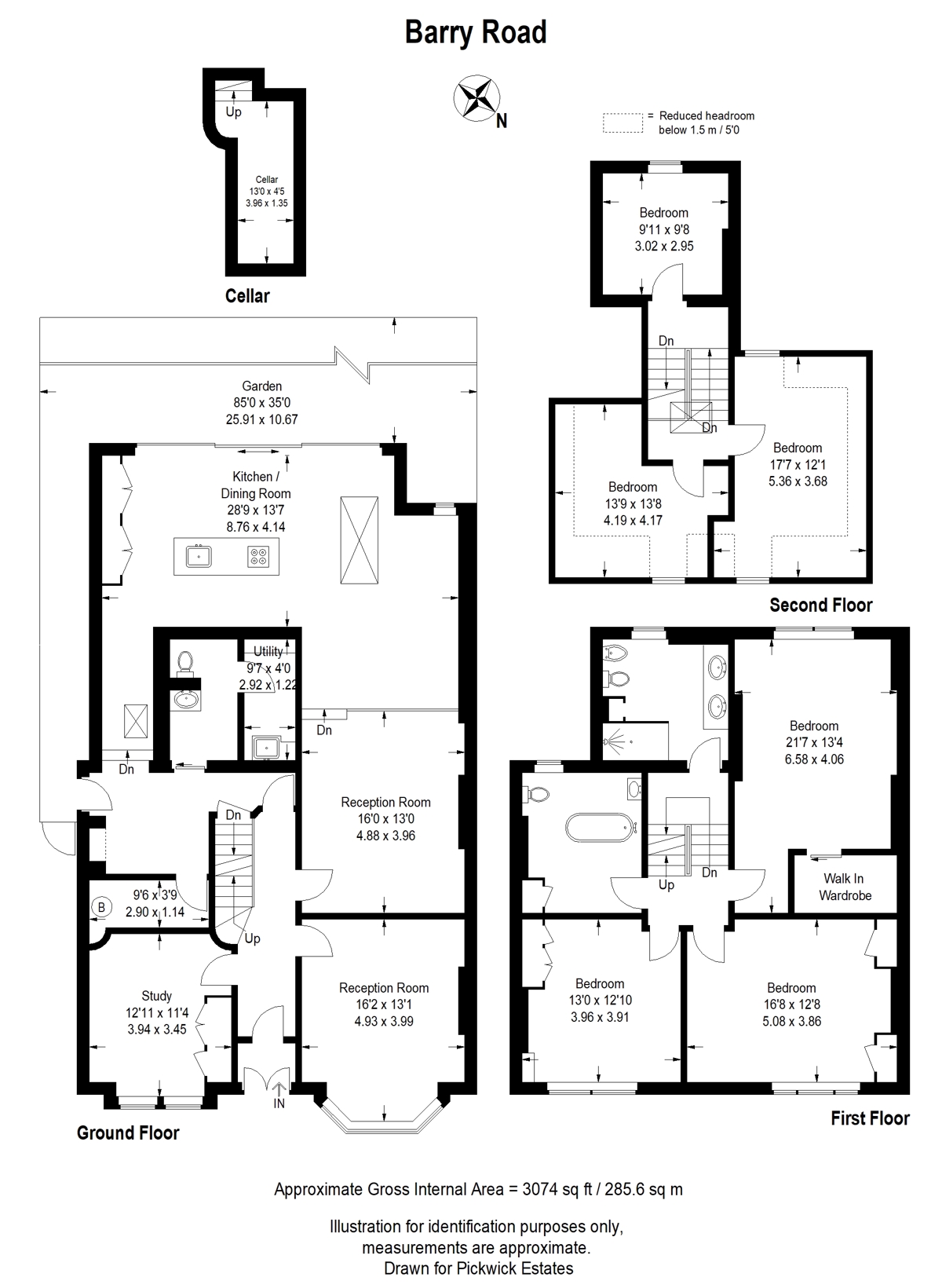 Floor plan for Barry Road 