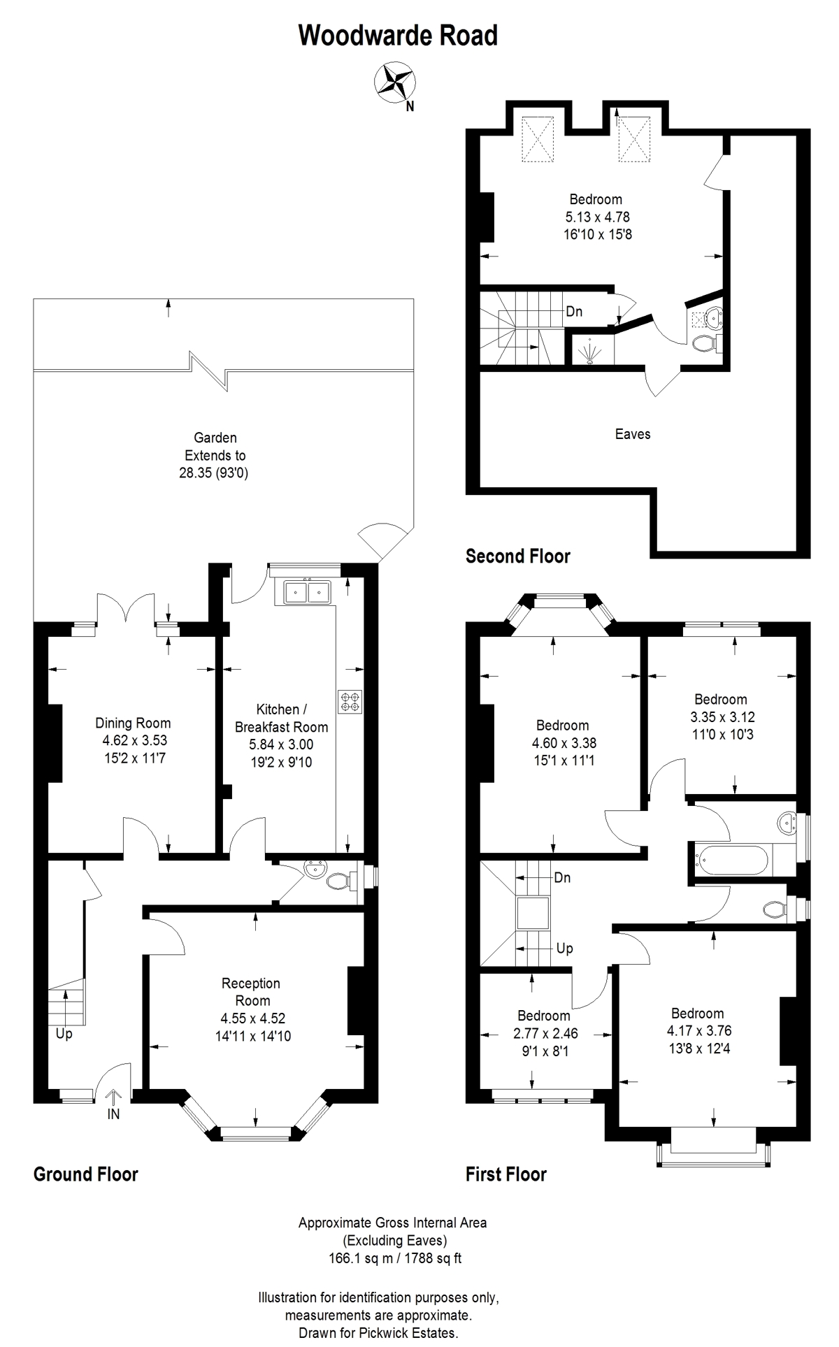 Floor plan for Woodwarde Road