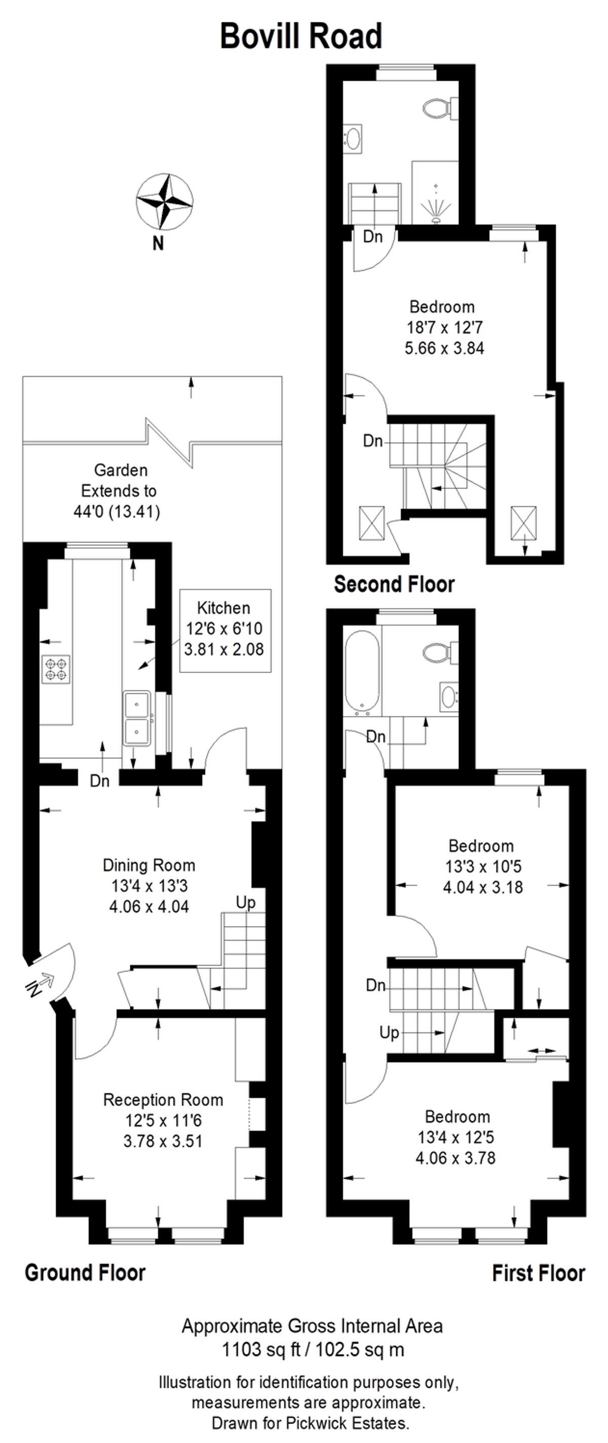 Floor plan for Bovill Road 
