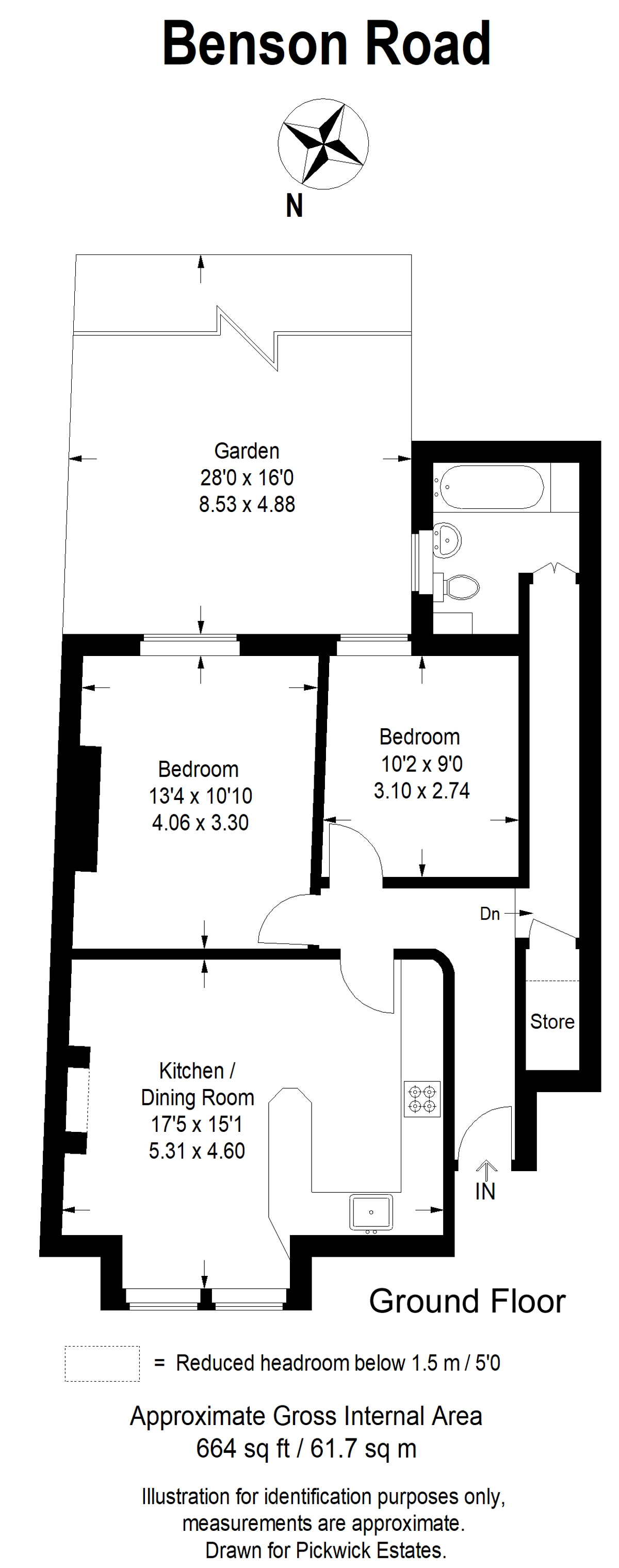Floor plan for Benson Road 