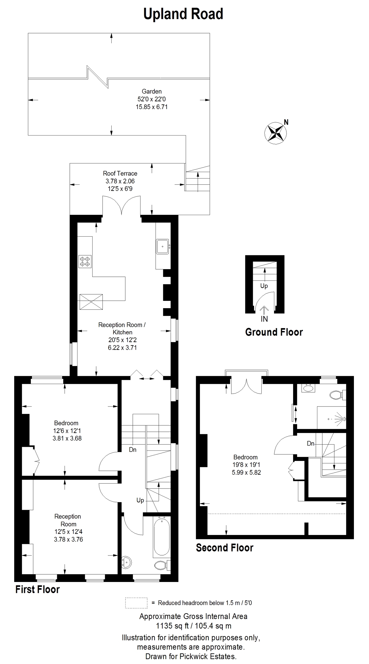 Floor plan for Upland Road 