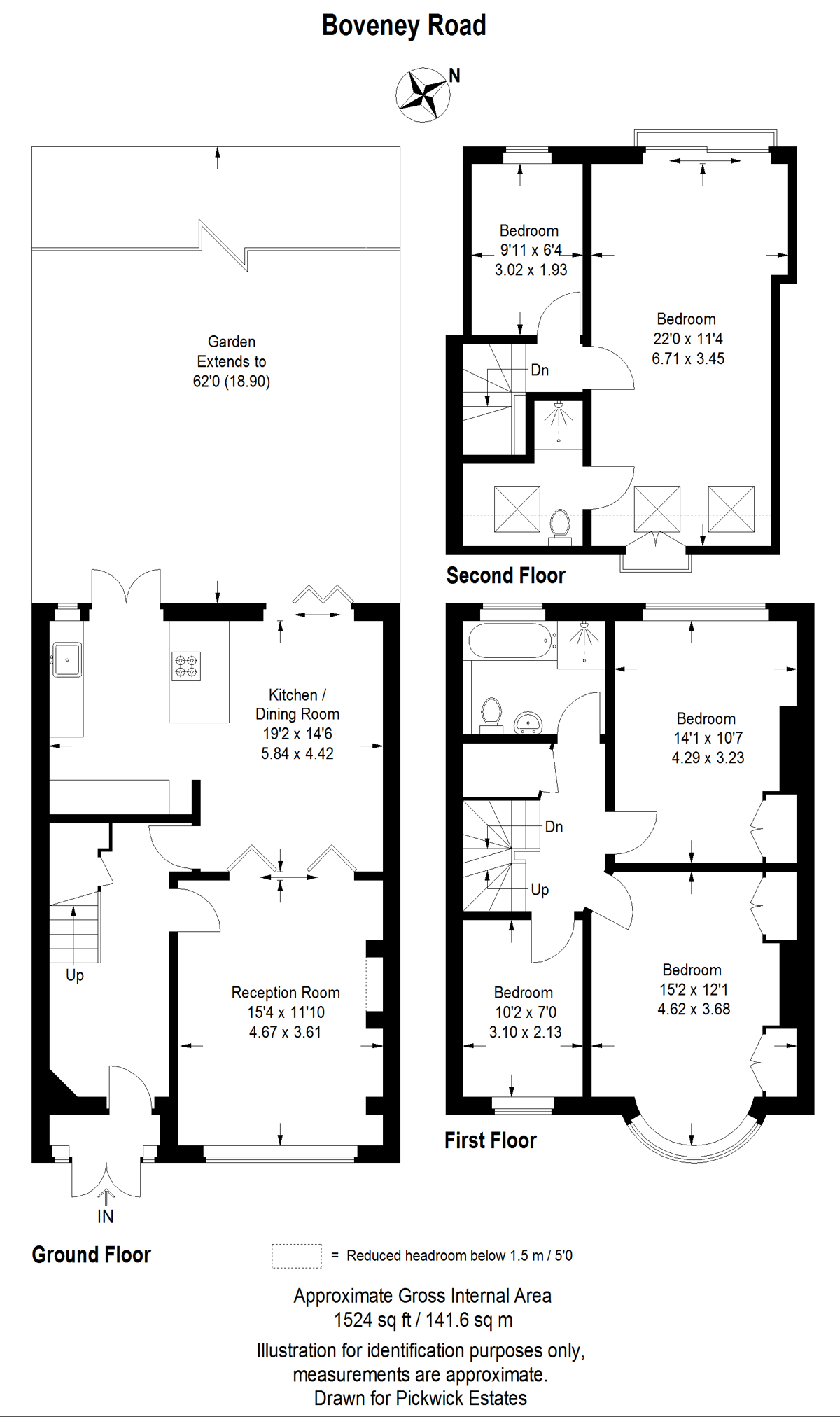 Floor plan for Boveney Road 
