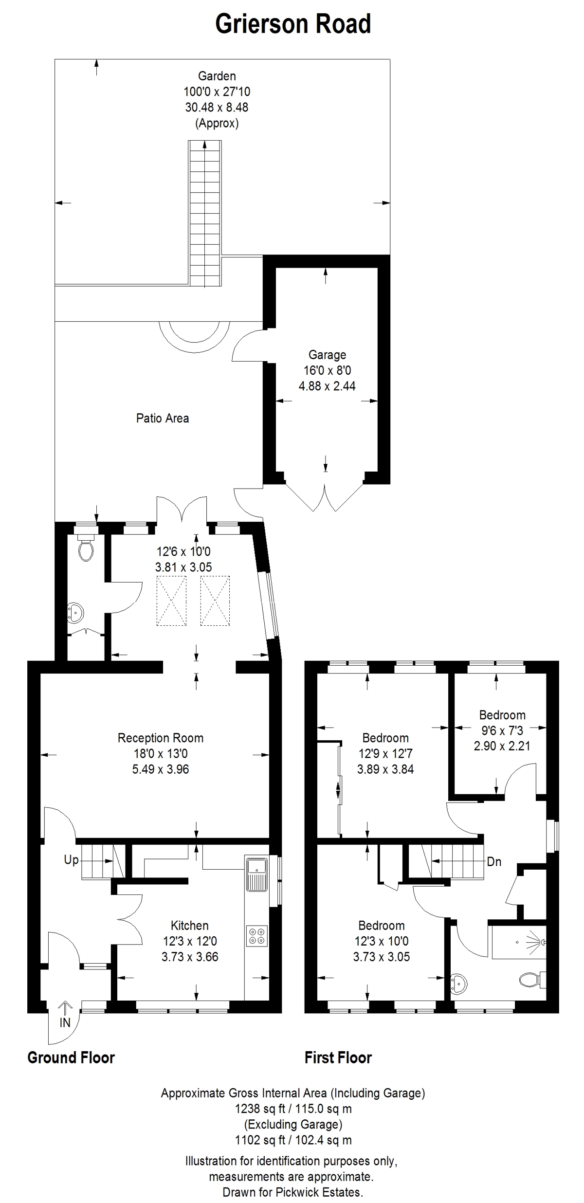Floor plan for Grierson Road