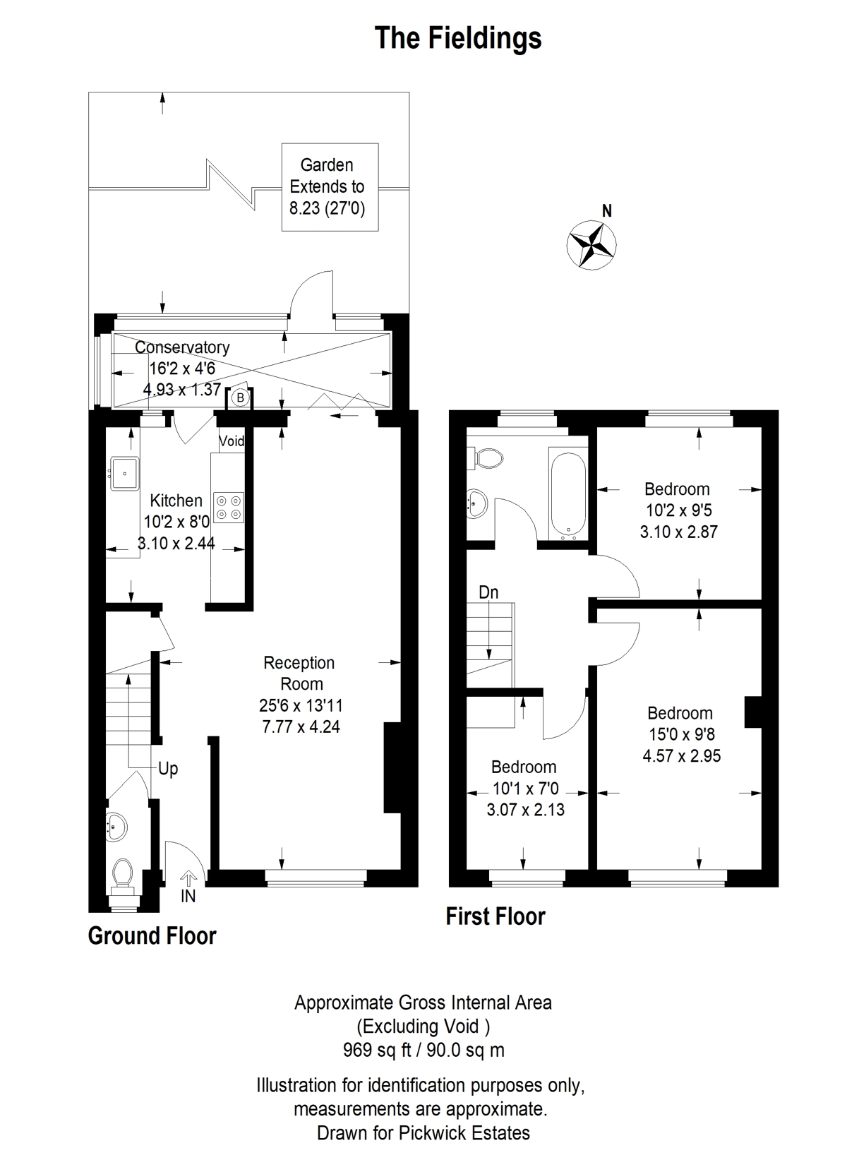 Floor plan for The Fieldings 