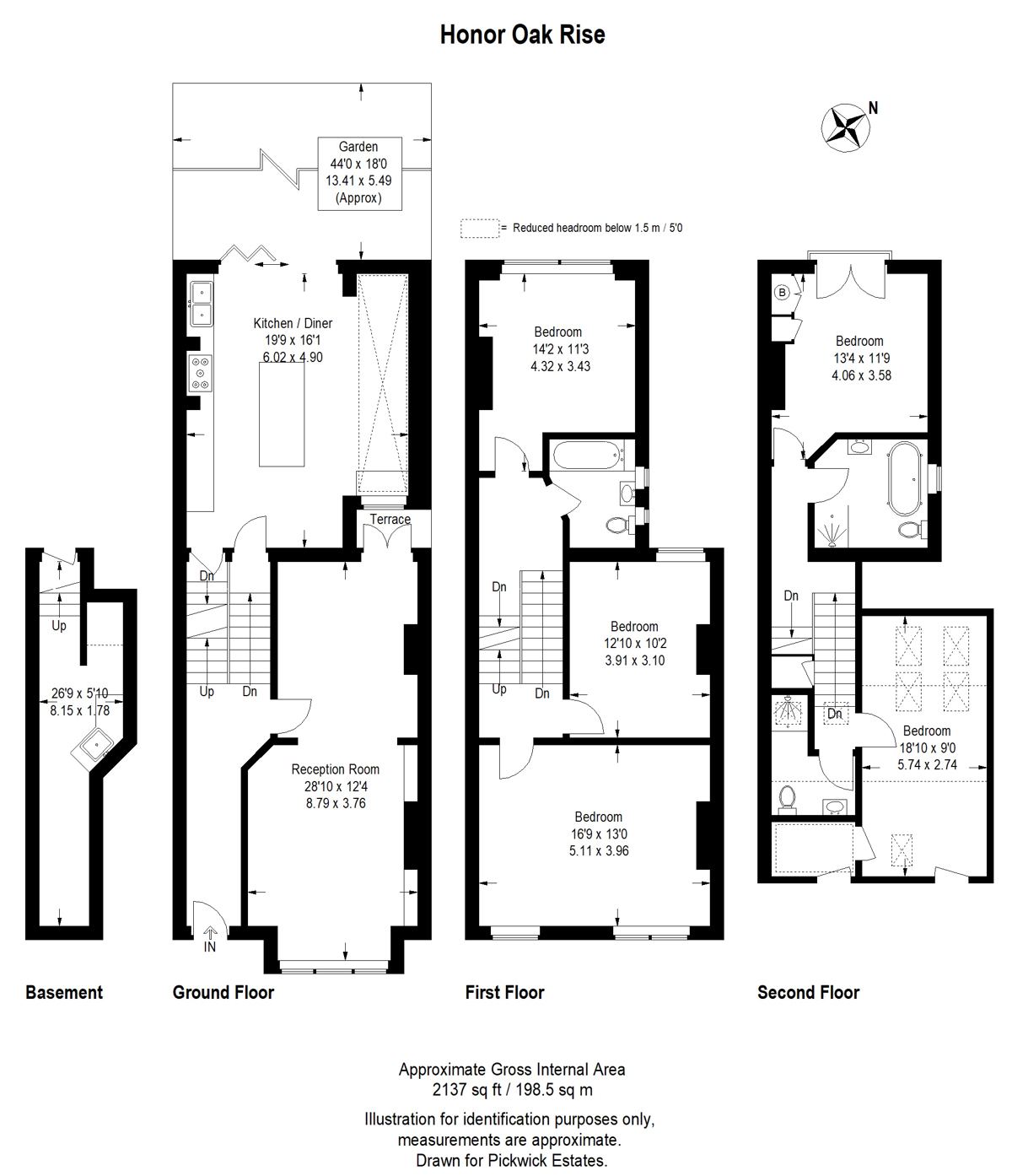 Floor plan for Honor Oak Rise