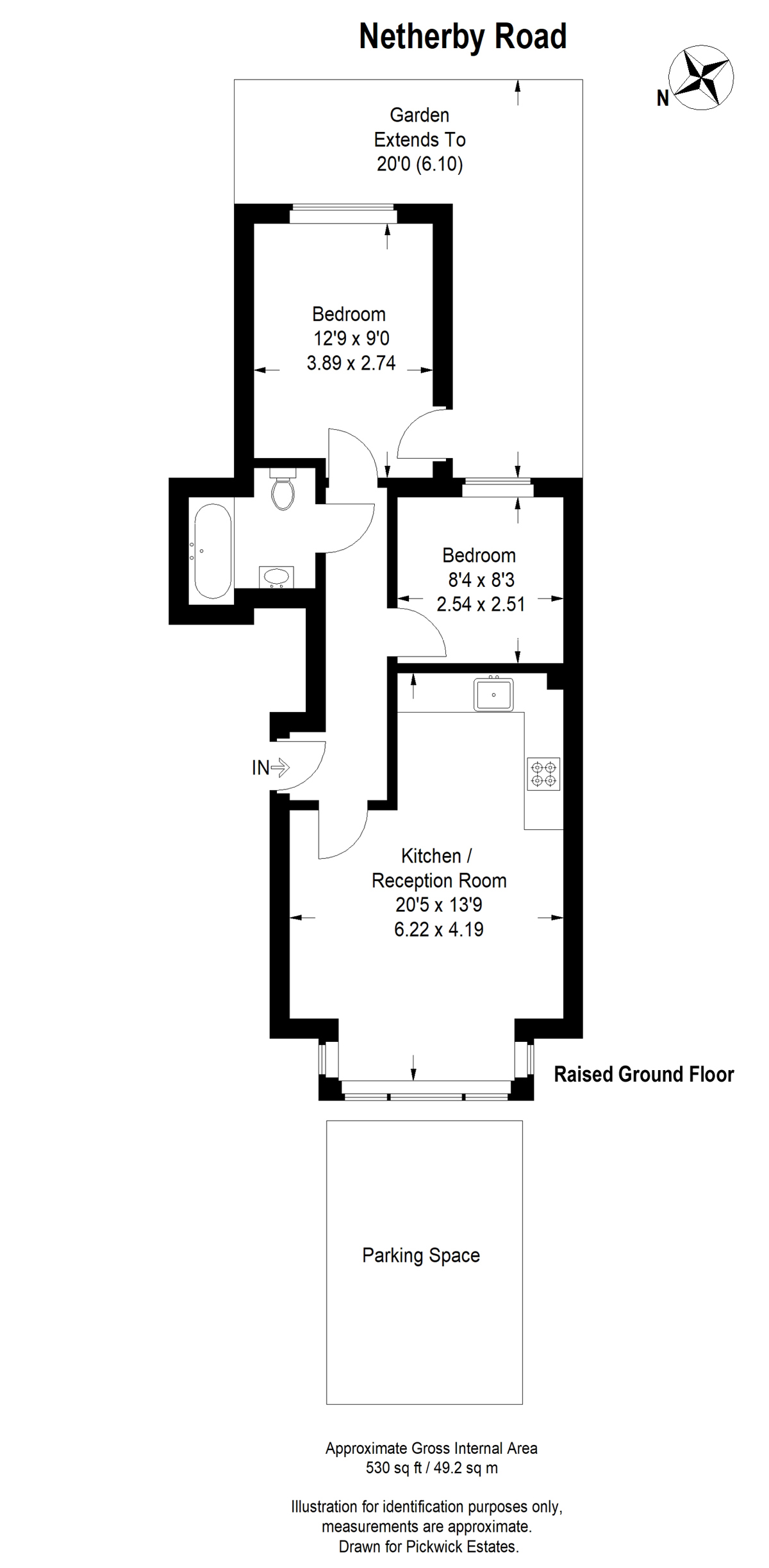Floor plan for Netherby Road 