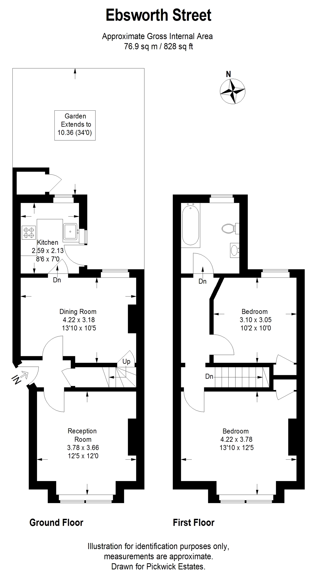 Floor plan for Ebsworth Street 