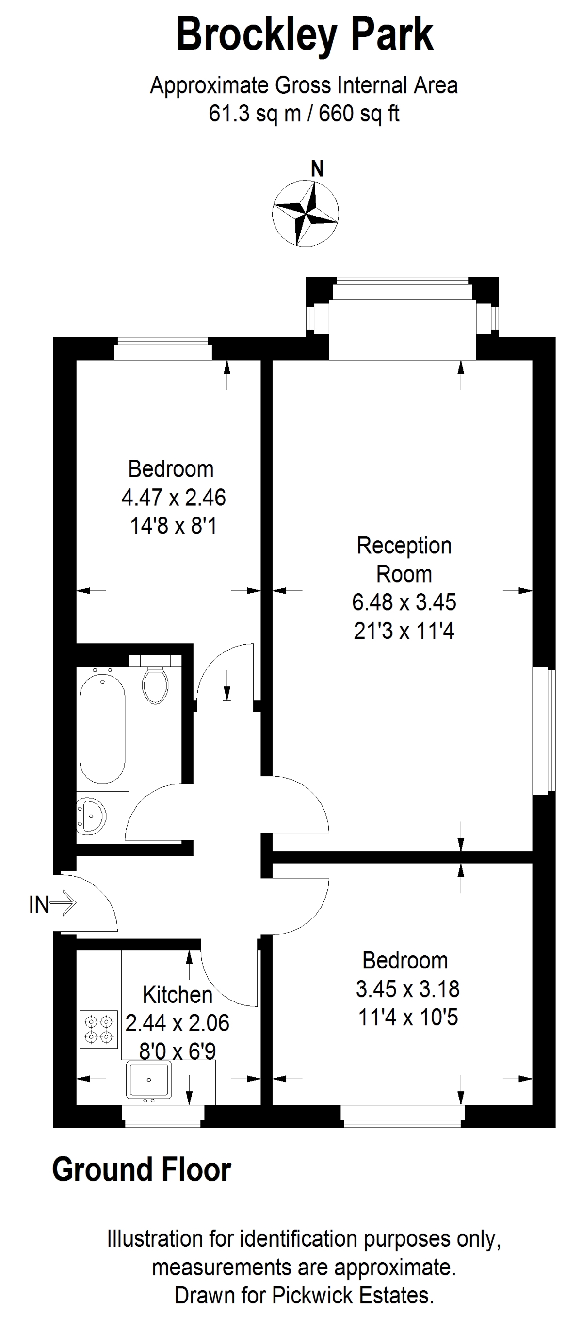 Floor plan for Brockley Park 