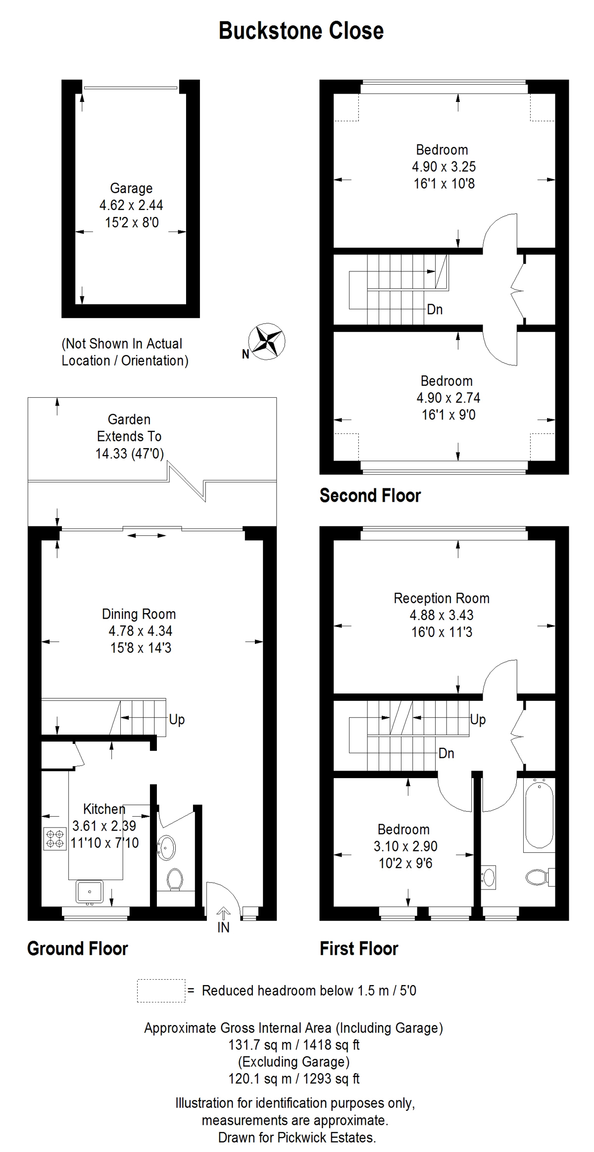 Floor plan for Buckstone Close
