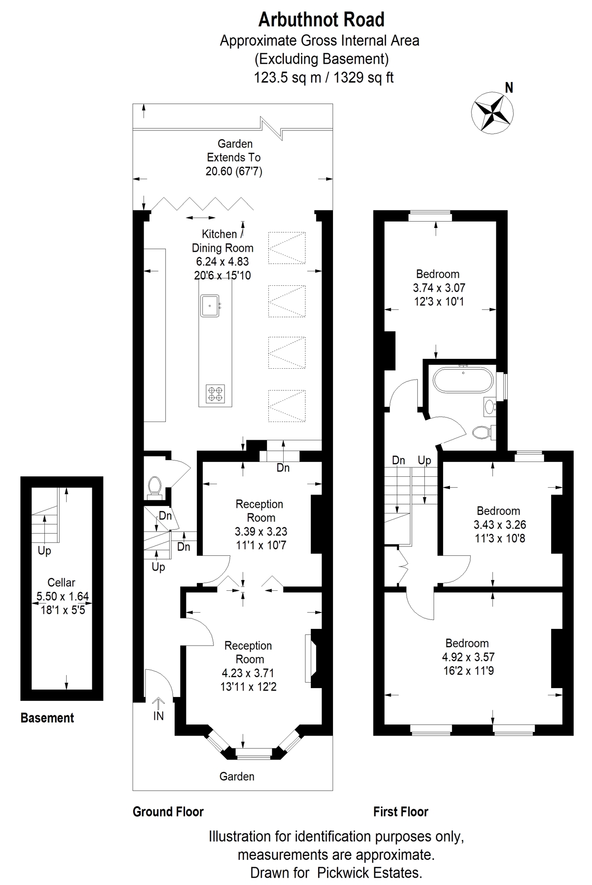 Floor plan for Arbuthnot Road 