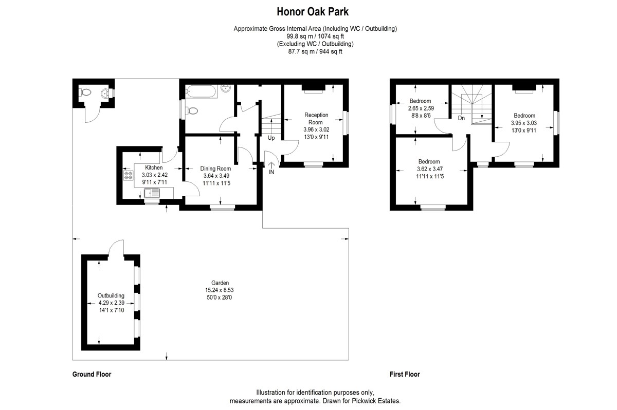 Floor plan for Honor Oak Park