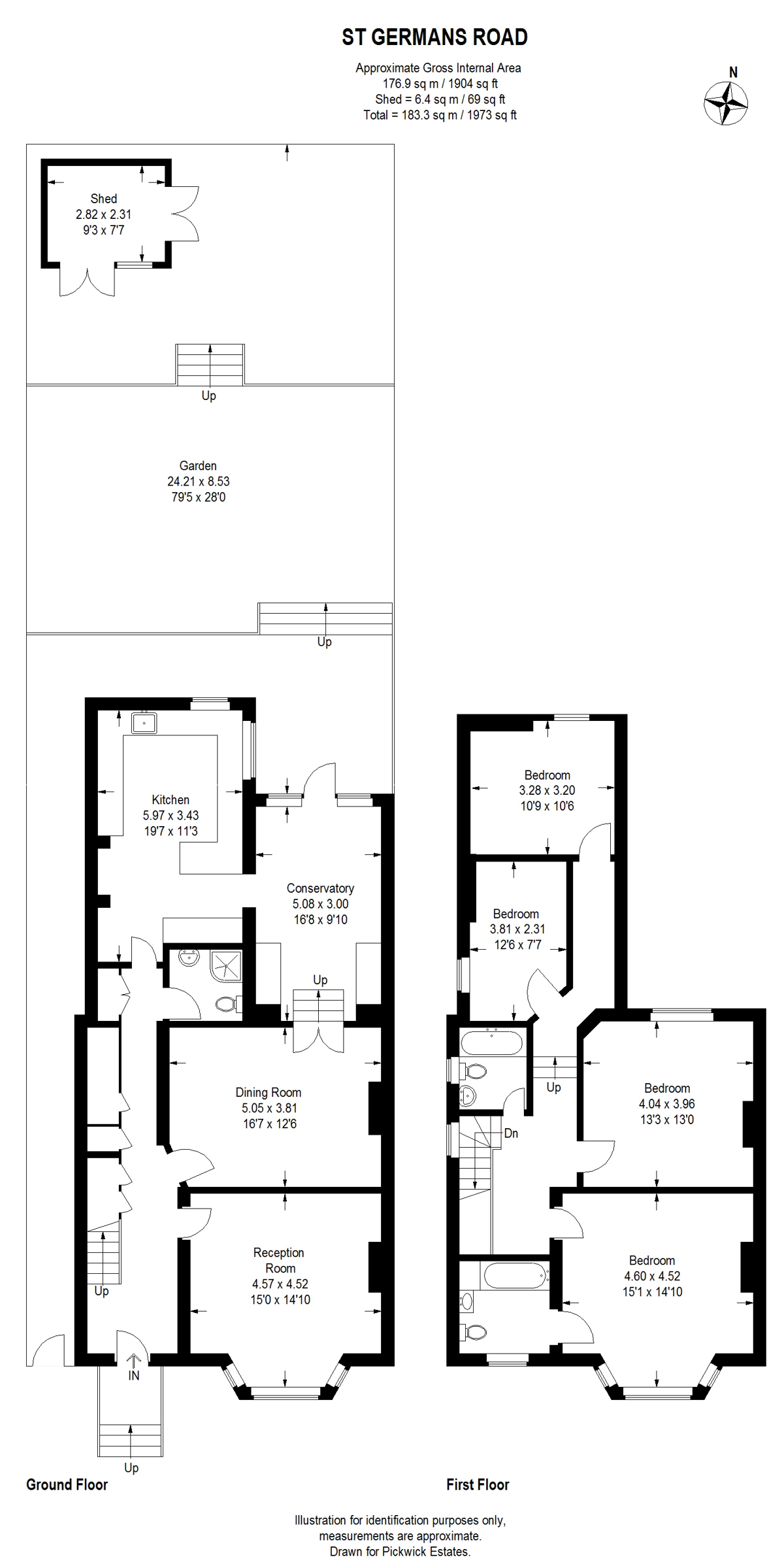 Floor plan for St Germans Road