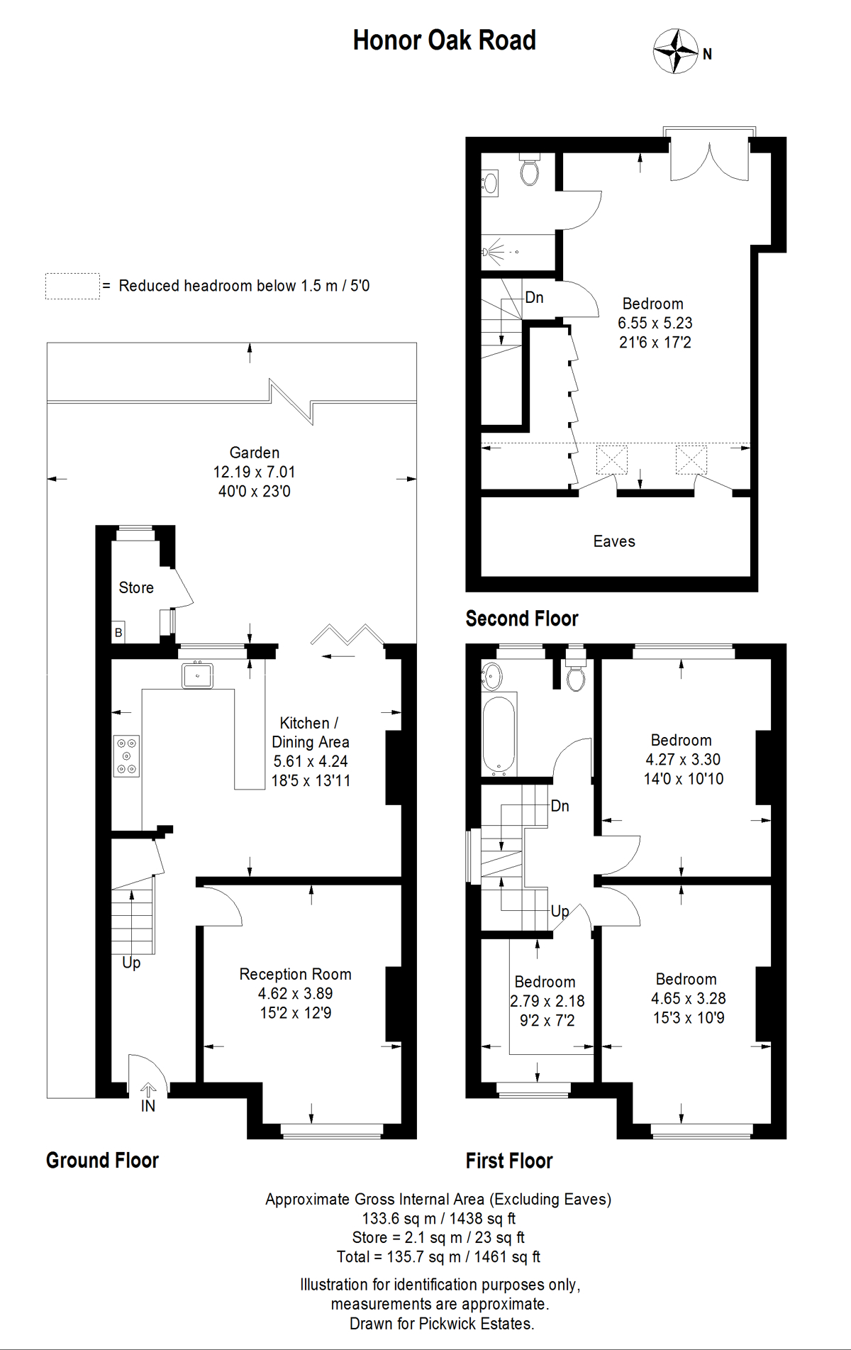 Floor plan for Honor Oak Road