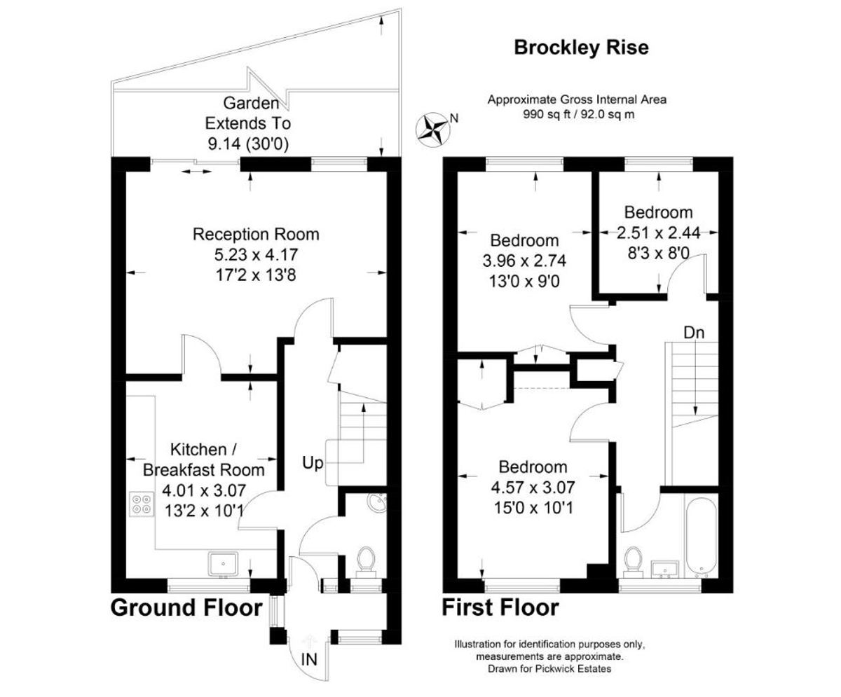 Floor plan for Brockley Rise 