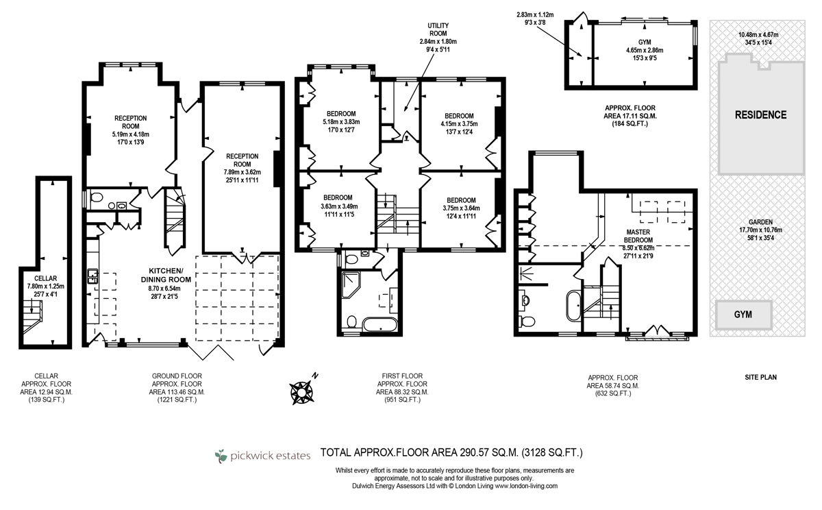 Floor plan for Canonbie Road 