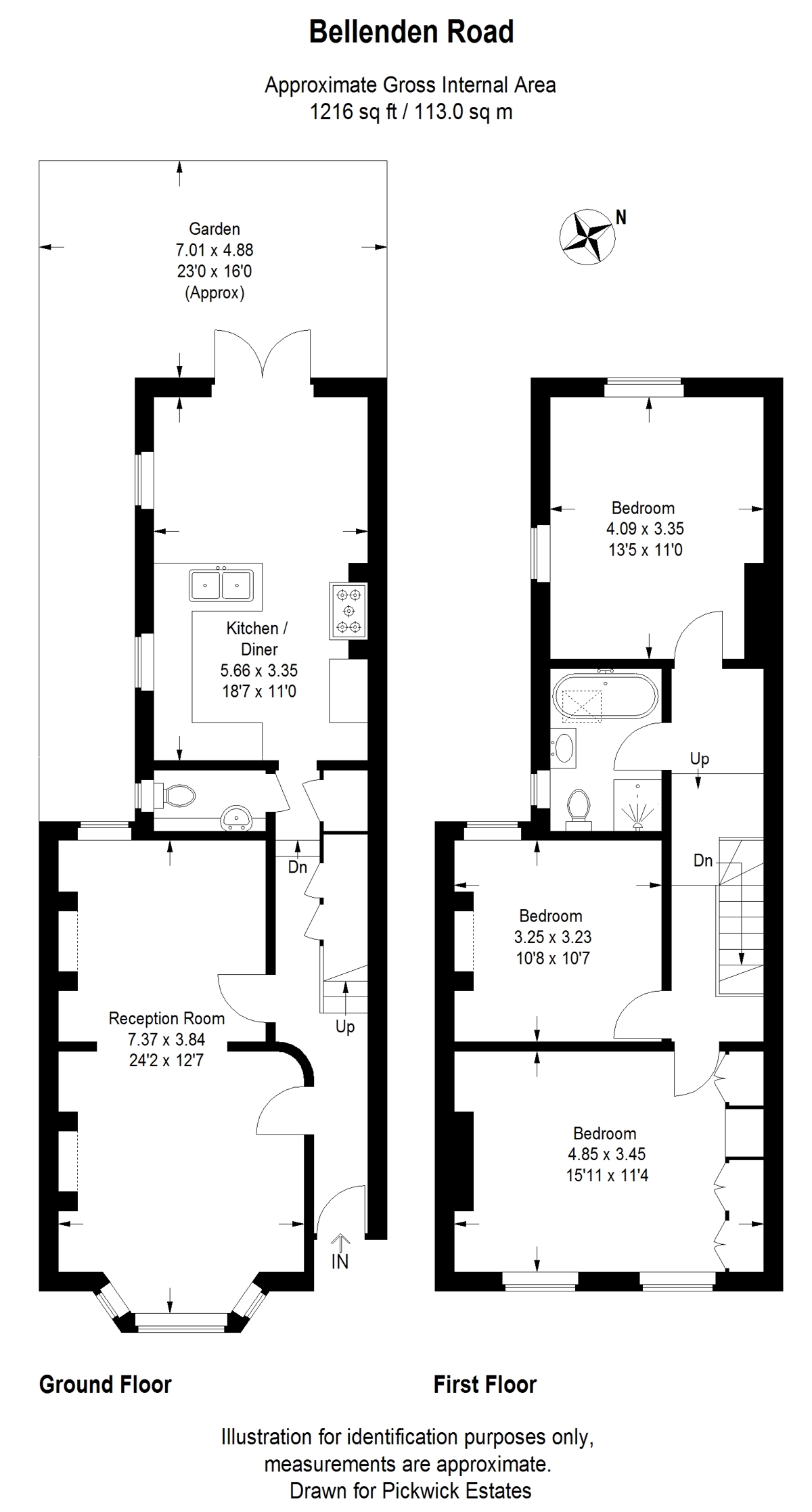 Floor plan for Bellenden Road