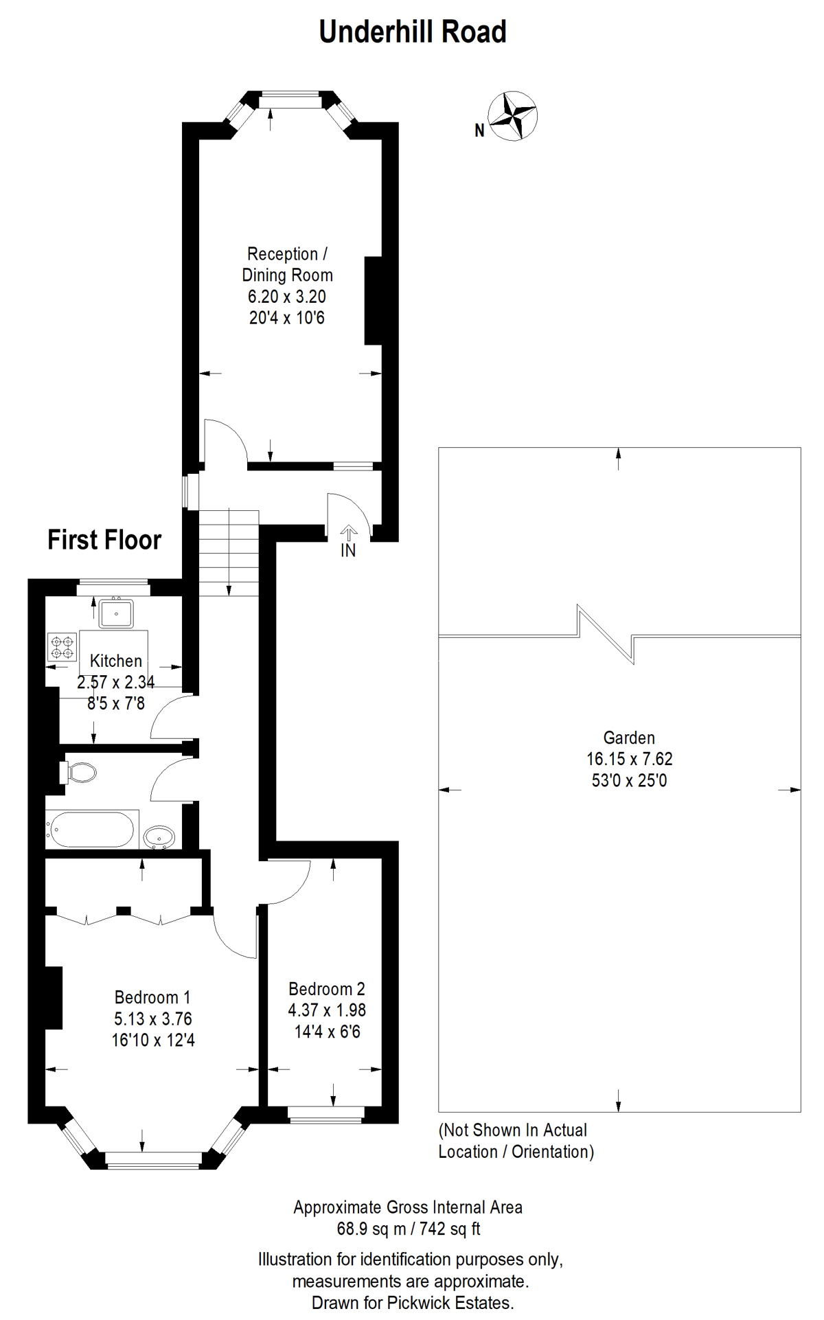 Floor plan for Underhill Road