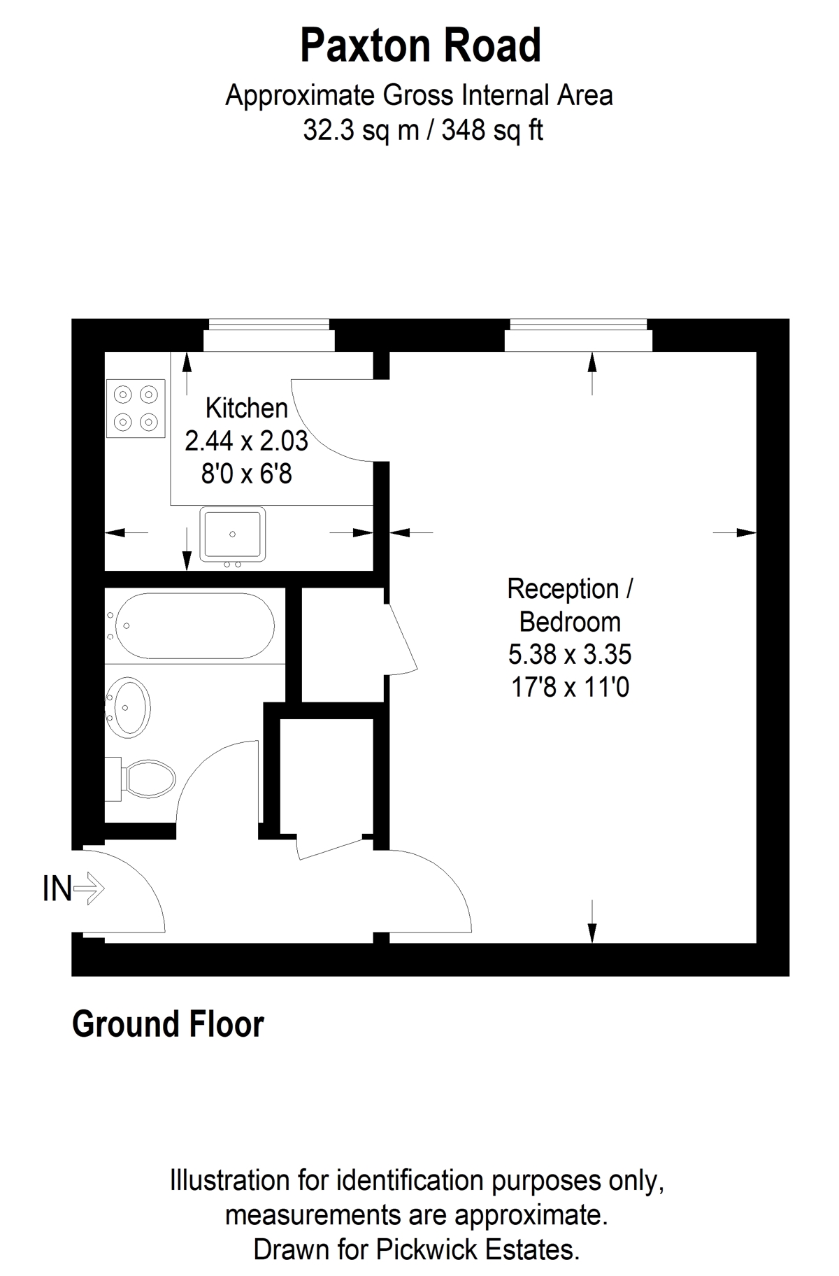 Floor plan for Paxton Road 