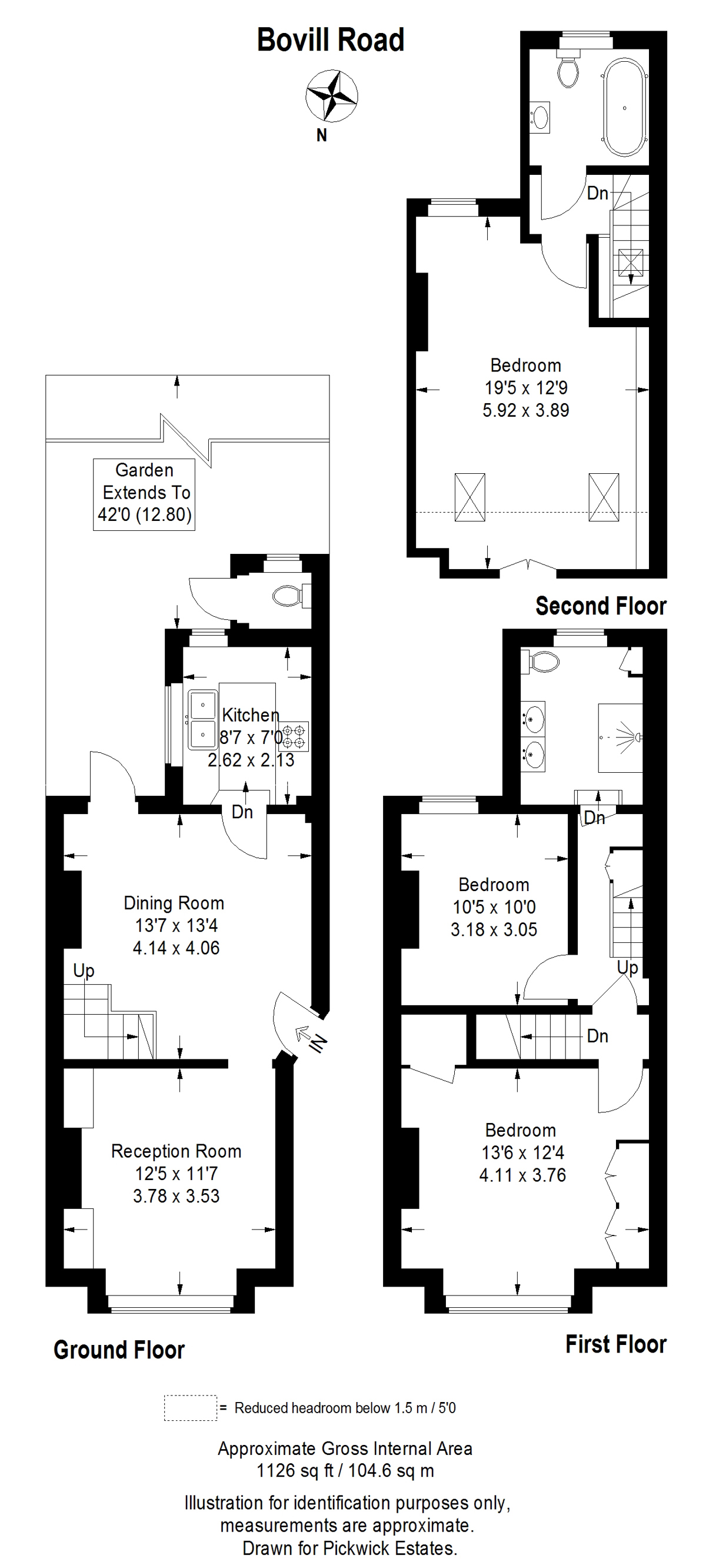 Floor plan for Bovill Road