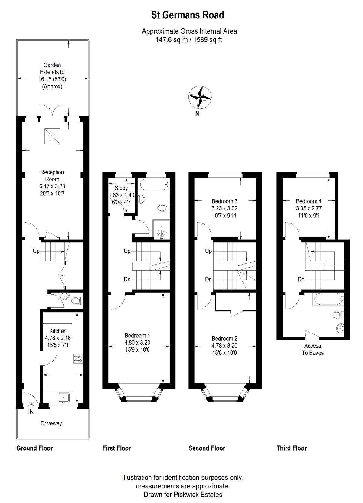 Floor plan for St Germans Road