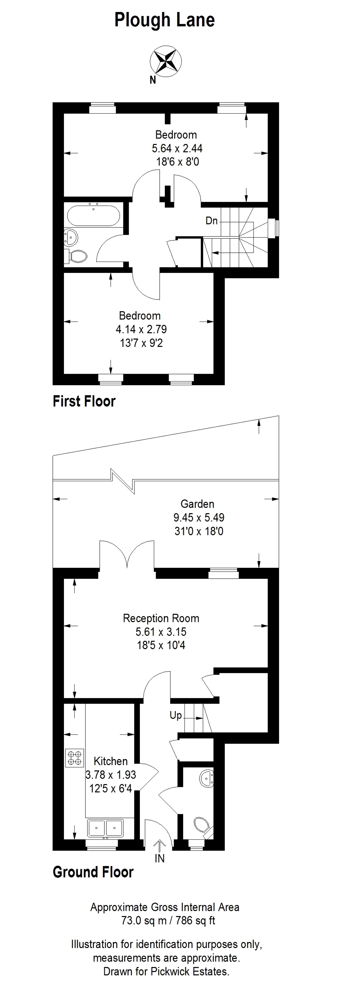 Floor plan for Plough Lane