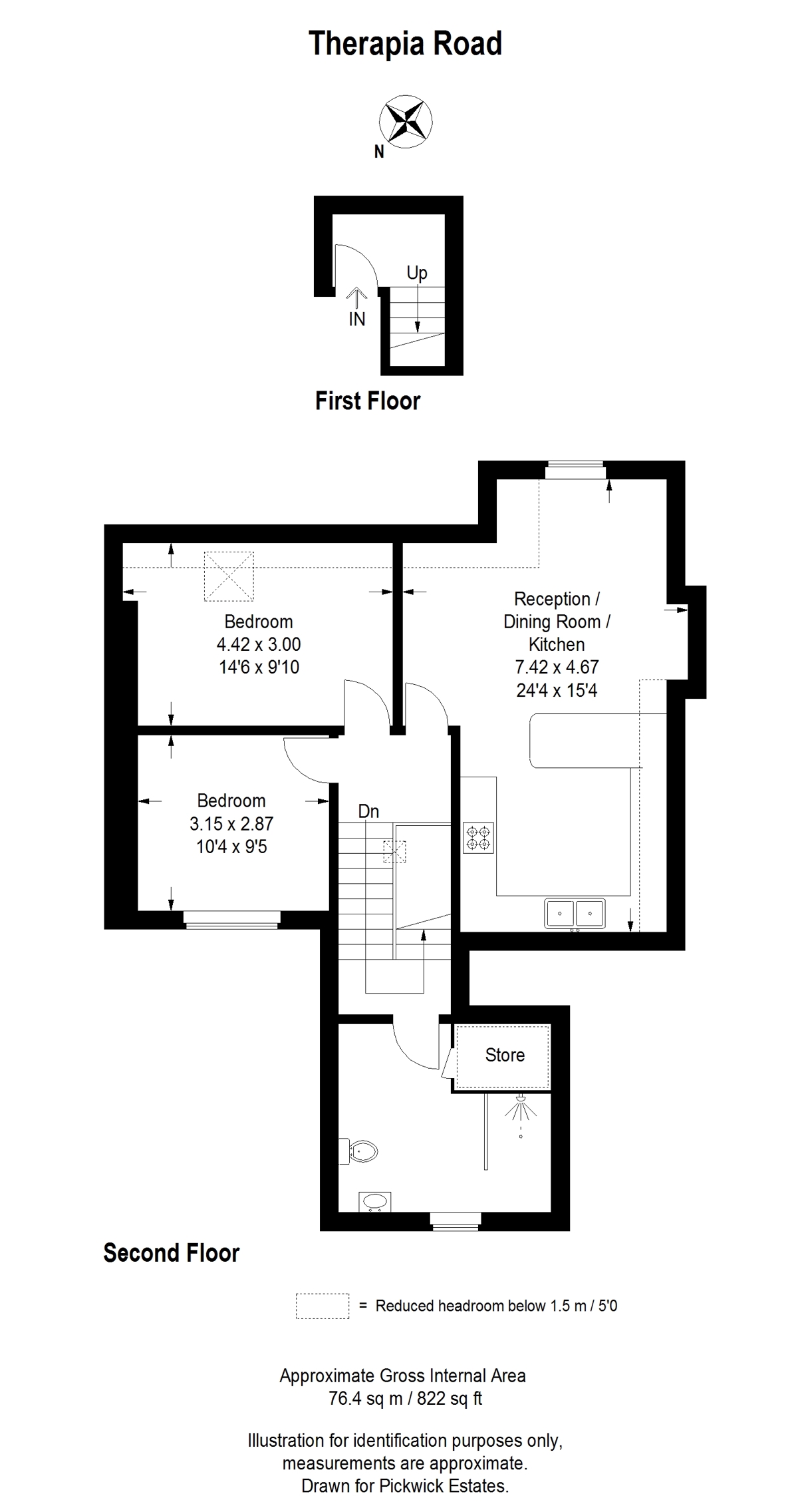 Floor plan for Therapia Road