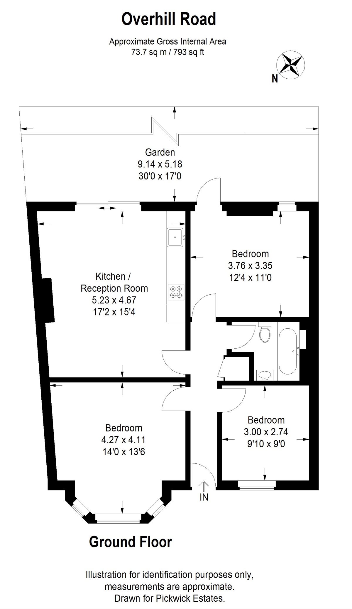 Floor plan for Overhill Road