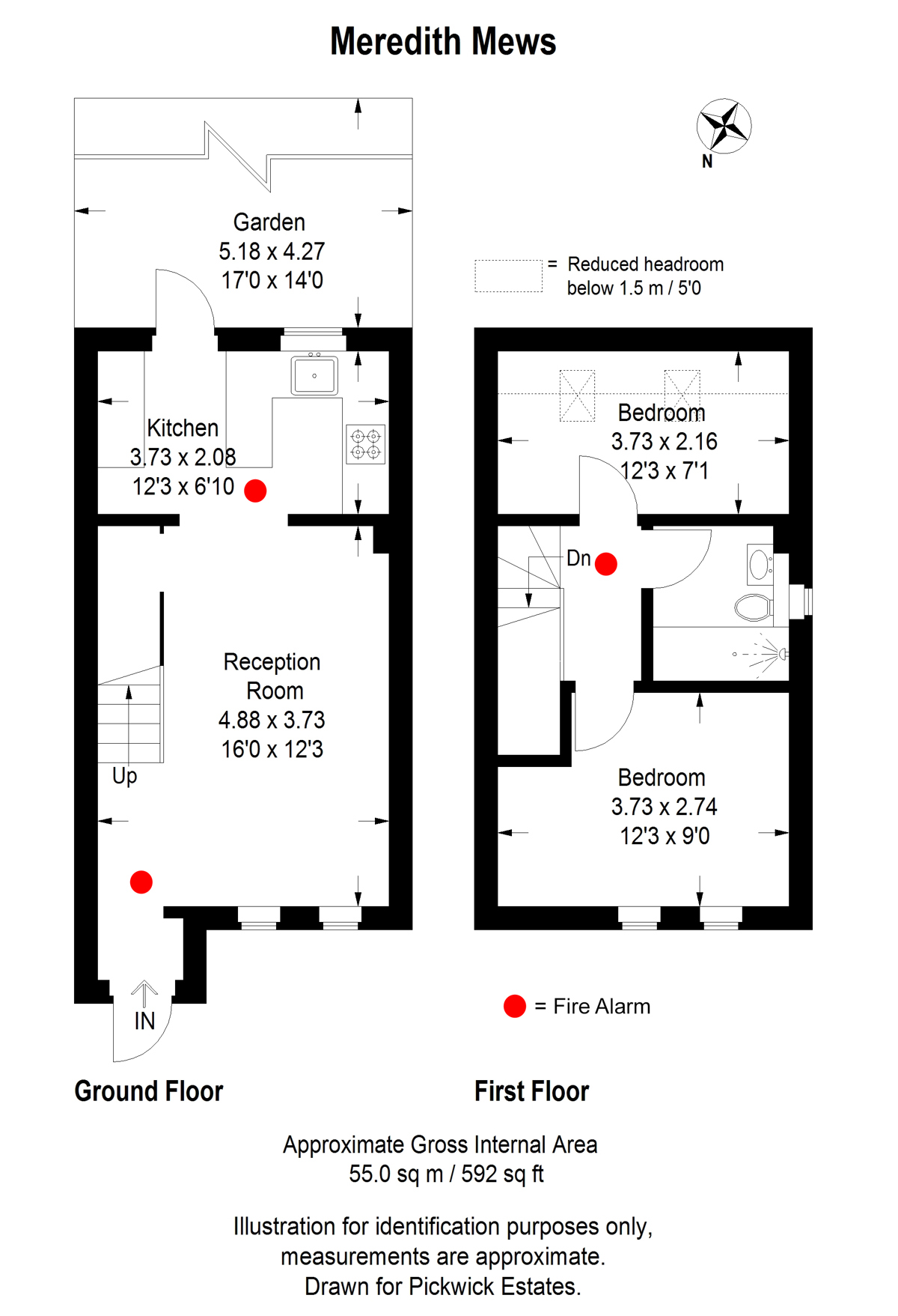 Floor plan for Meredith Mews
