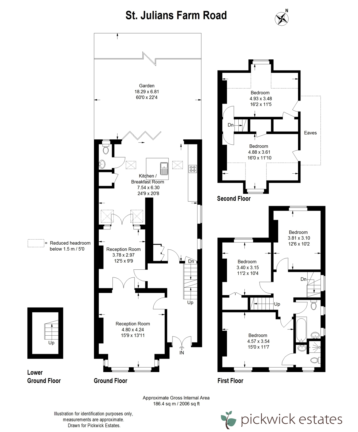 Floor plan for St Julians Farm Road