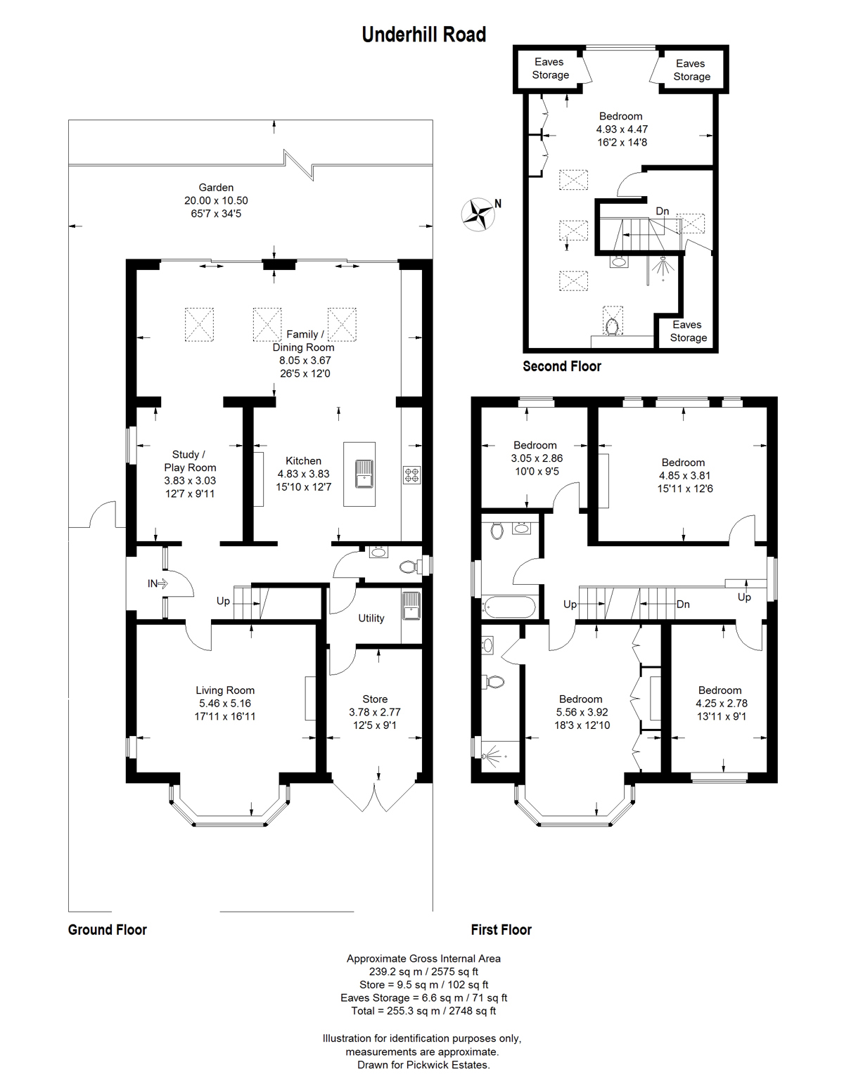 Floor plan for Underhill Road 