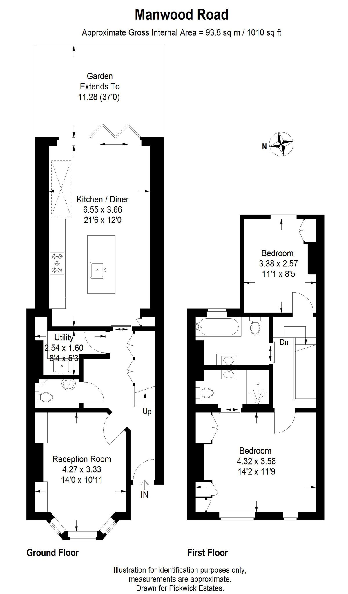 Floor plan for Manwood Road