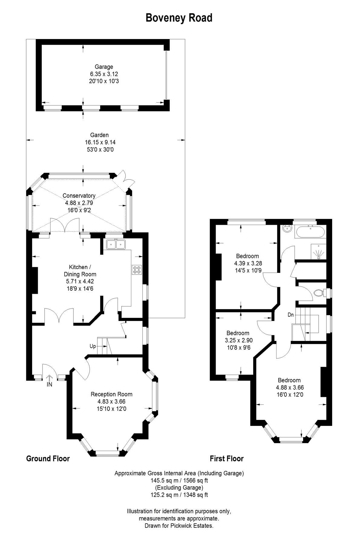 Floor plan for Boveney Road 