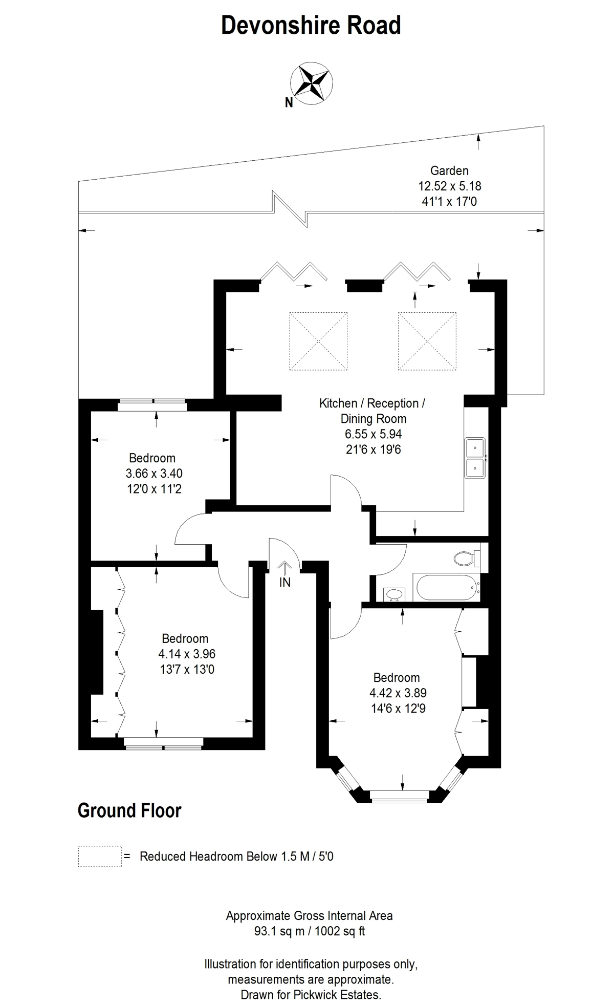 Floor plan for Devonshire Road