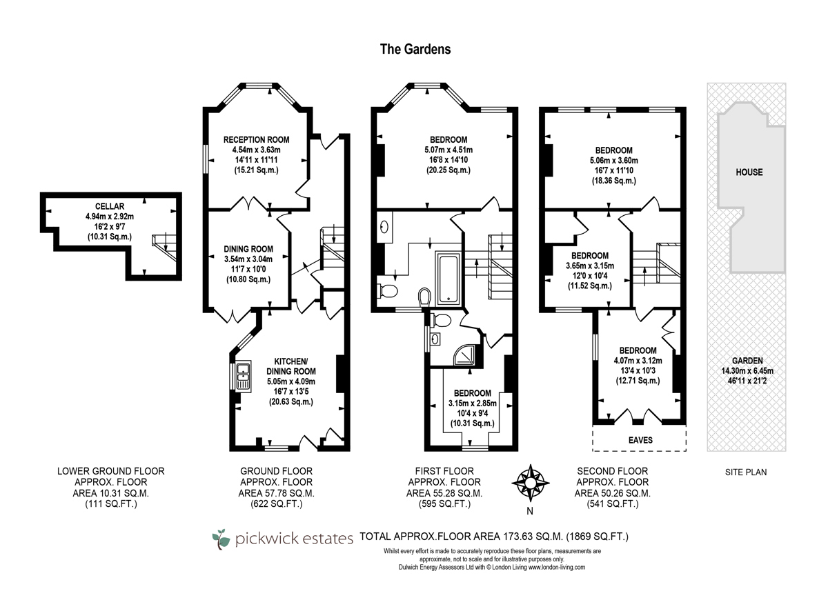 Floor plan for The Gardens 