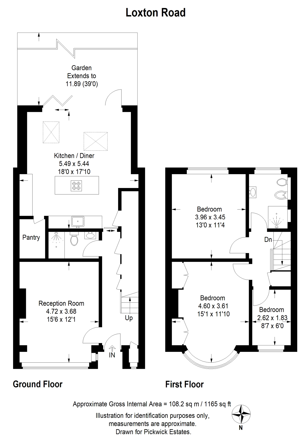 Floor plan for Loxton Road 