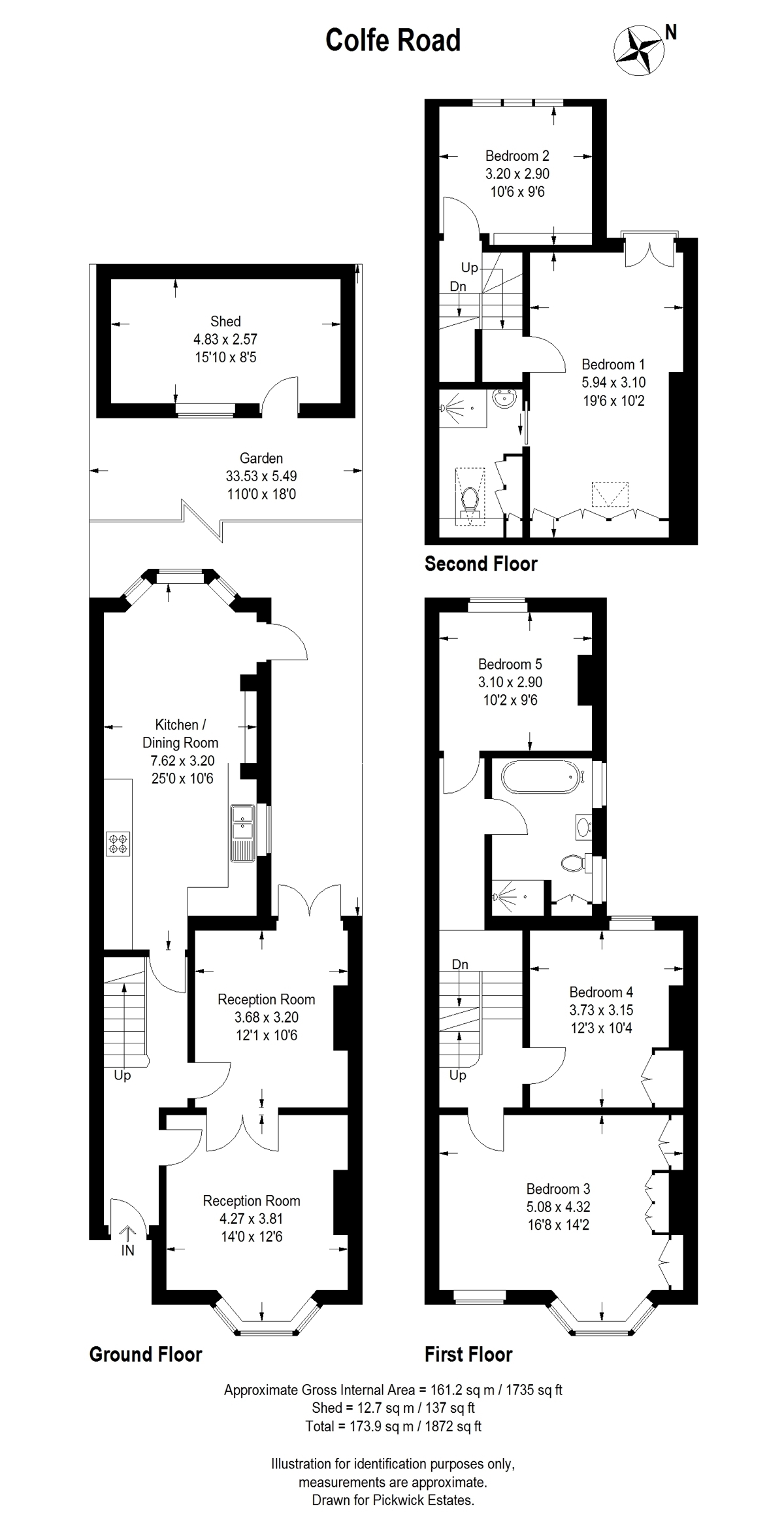 Floor plan for Colfe Road 