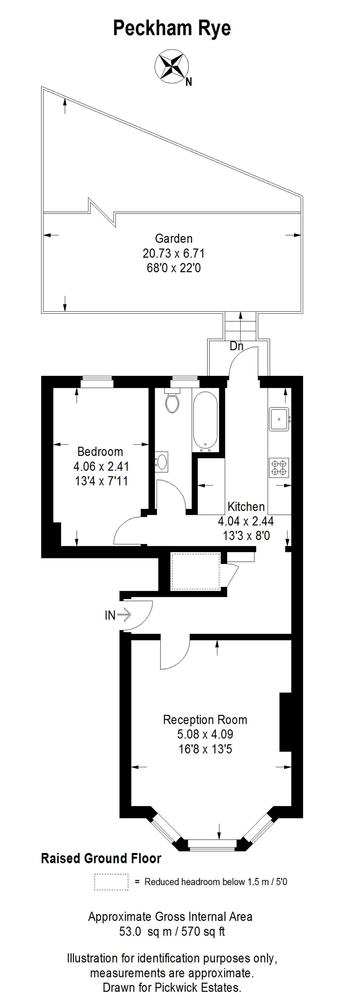 Floor plan for Peckham Rye 