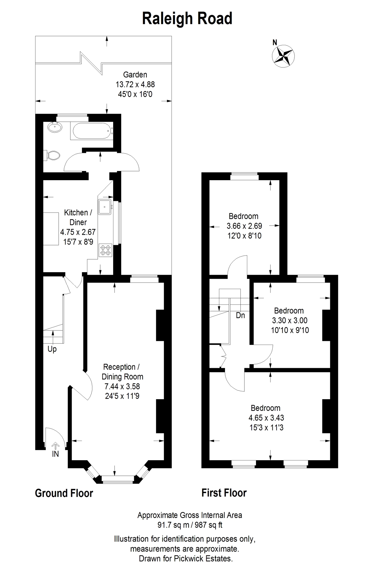 Floor plan for Raleigh Road 