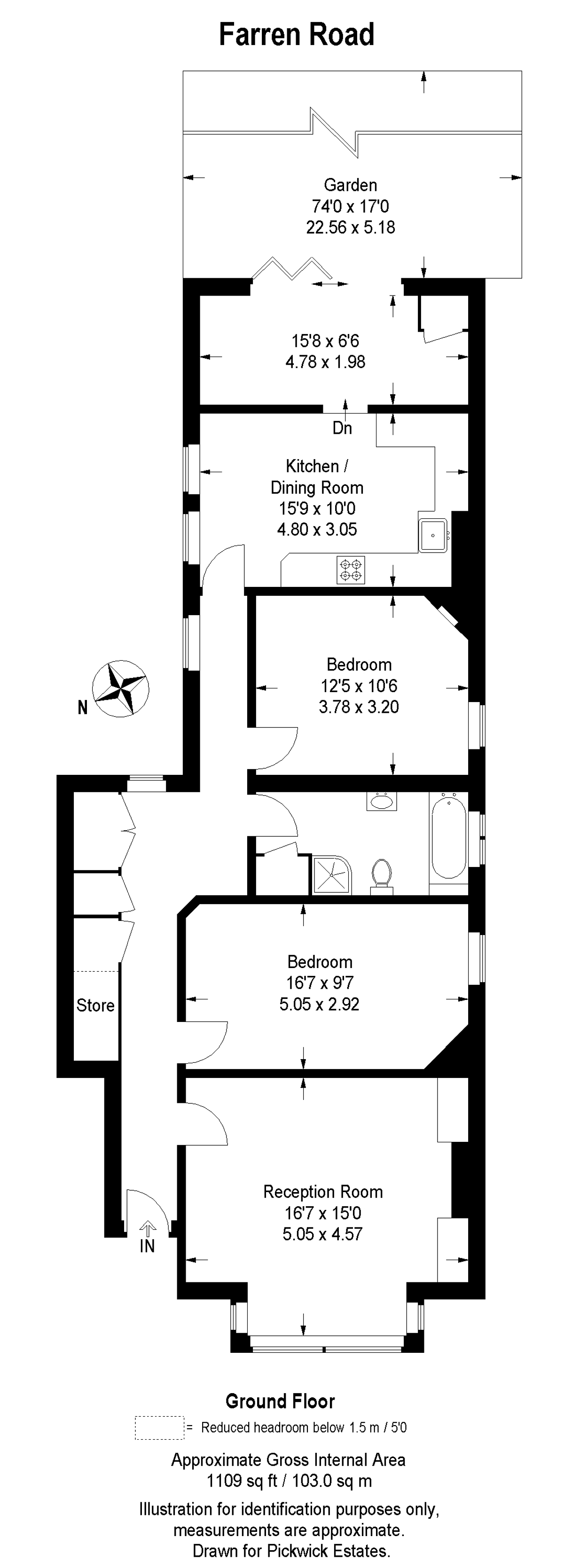 Floor plan for Farren Road 