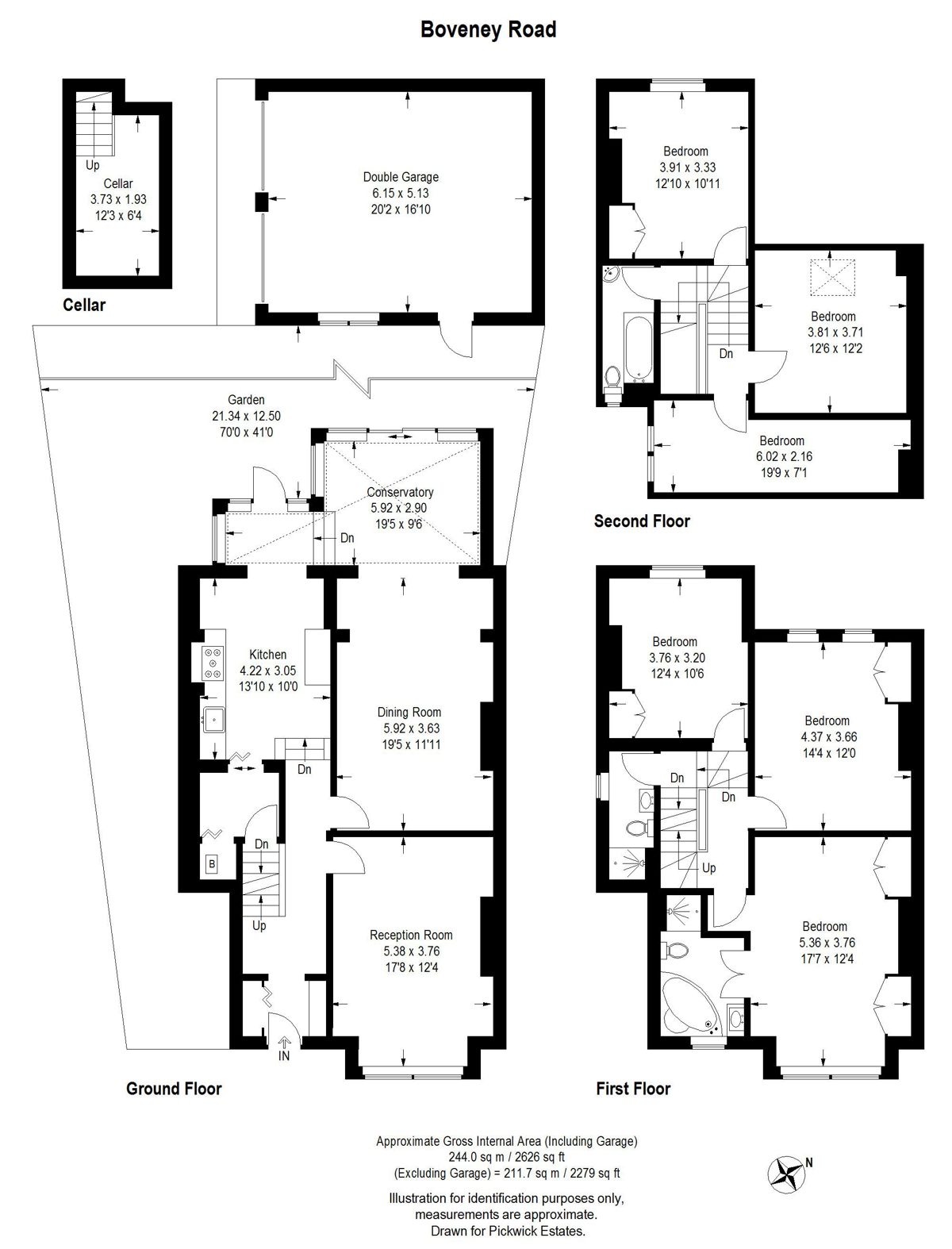 Floor plan for Boveney Road 