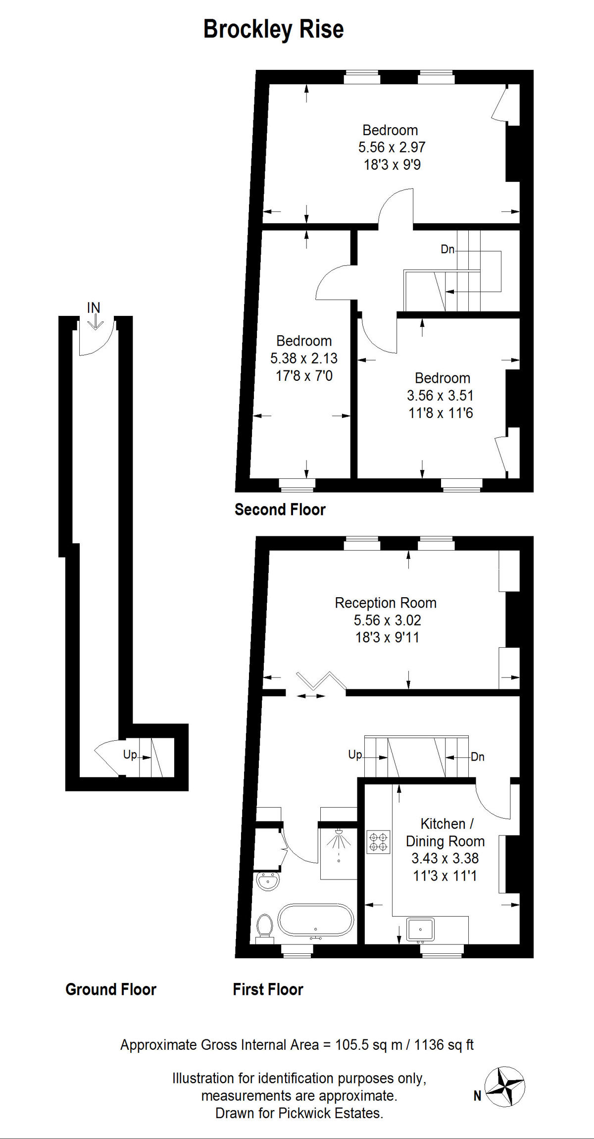 Floor plan for Brockley Rise